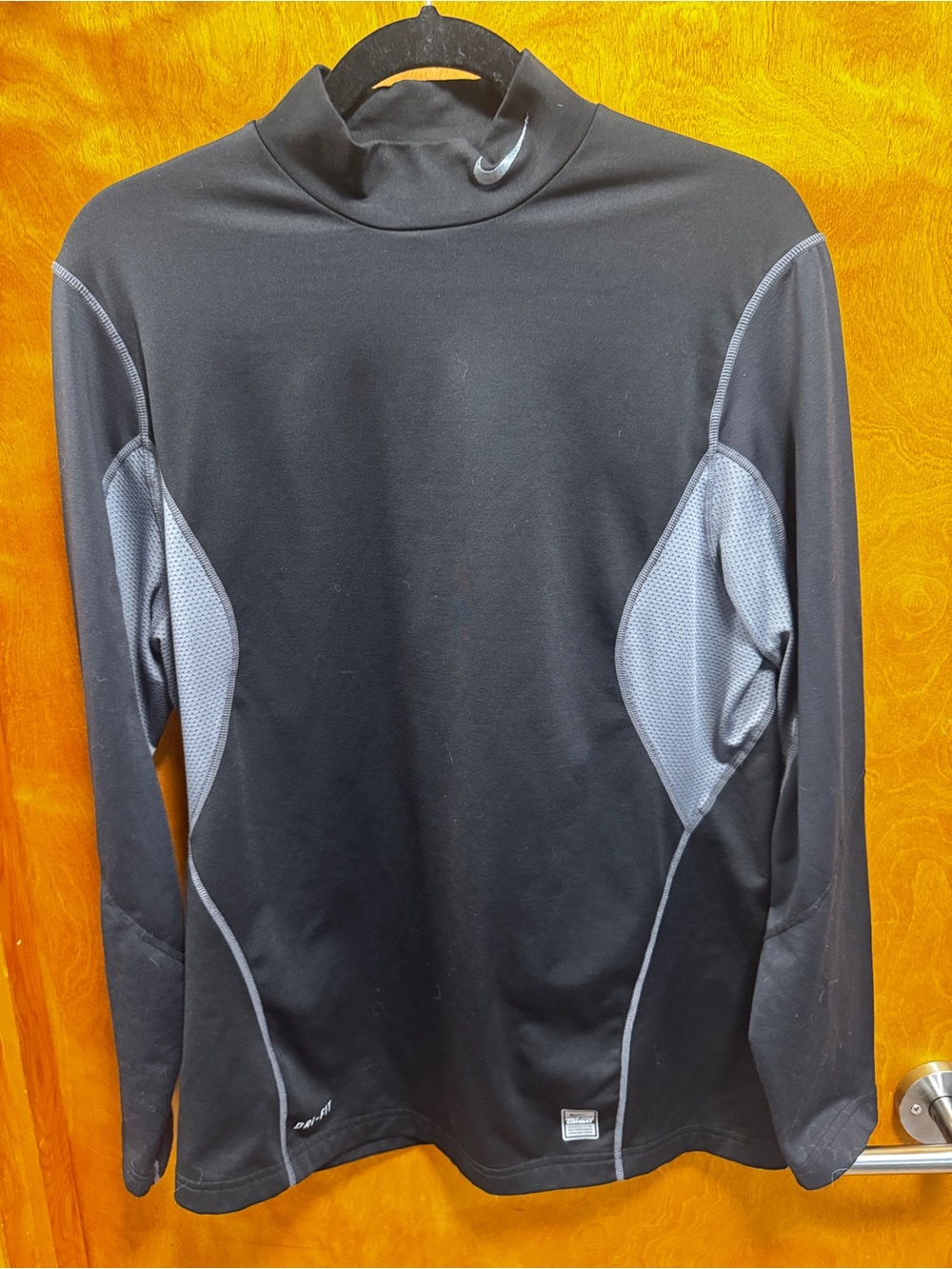 Nike Pro Combat Dri-FIT Mock-neck Long Sleeve Compression Top Mens size Large